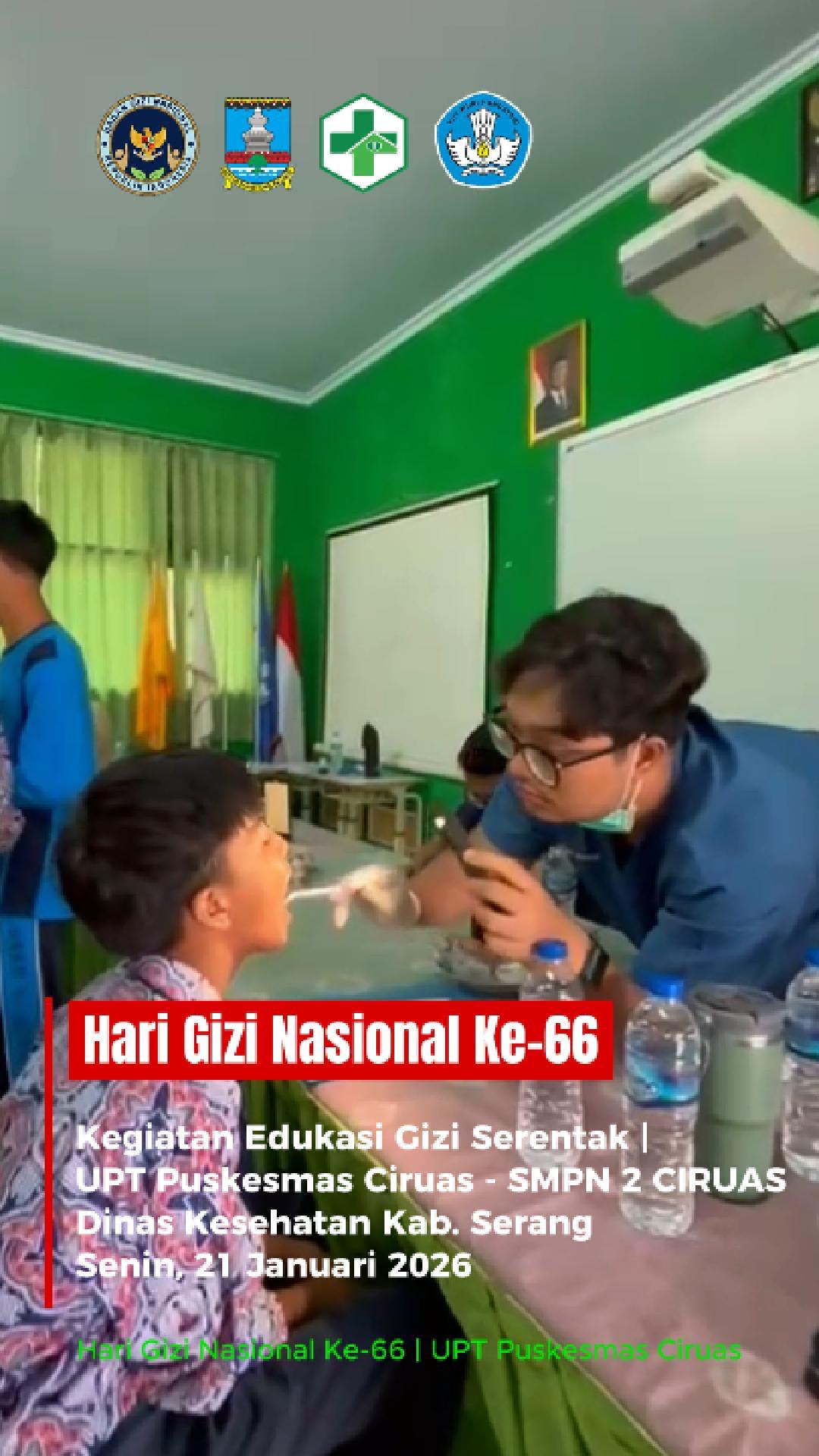 HARI GIZI NASIONAL KE-66 TAHUN 2026 - UPT PUSKESMAS CIRUAS
